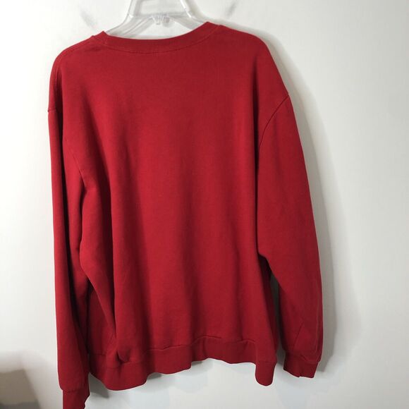 Holiday Time Men's Gangsta Rapper Red Santa Long Sleeve Sweatshirt Size 2XL - Picture 8 of 8